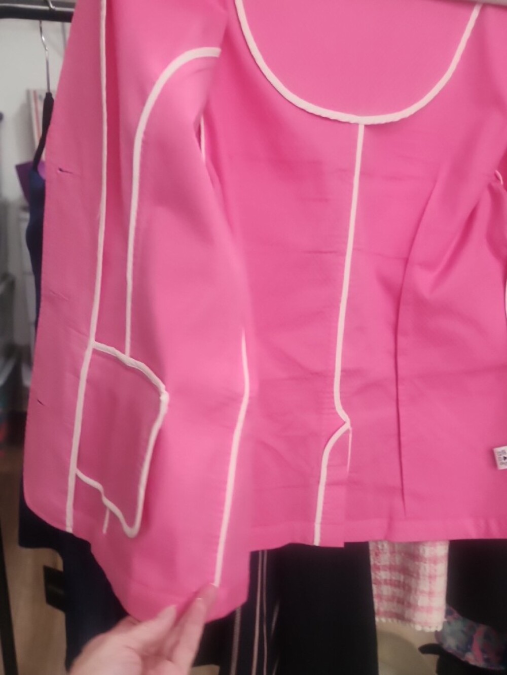 Lilly Pulitzer Hot Pink Single-Button Blazer - Picture 7 of 10